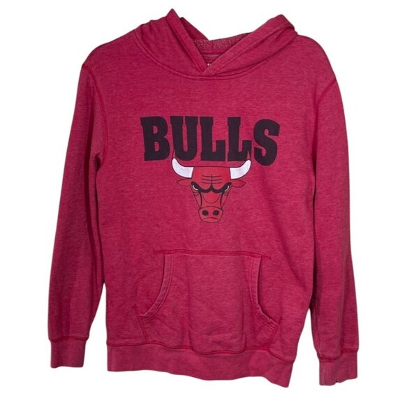 NBA Chicago Bulls Hoodie Sweatshirt Boy's XL Red (READ) - Picture 1 of 7